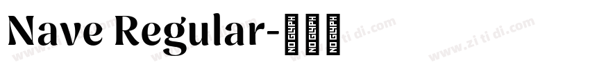 Nave Regular字体转换